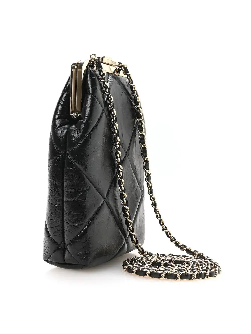 Chanel Shiny Aged Lambskin Quilted Kiss #342155C17B